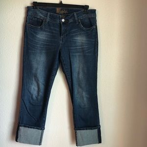 Kut from the Kloth cropped, cuffed jeans